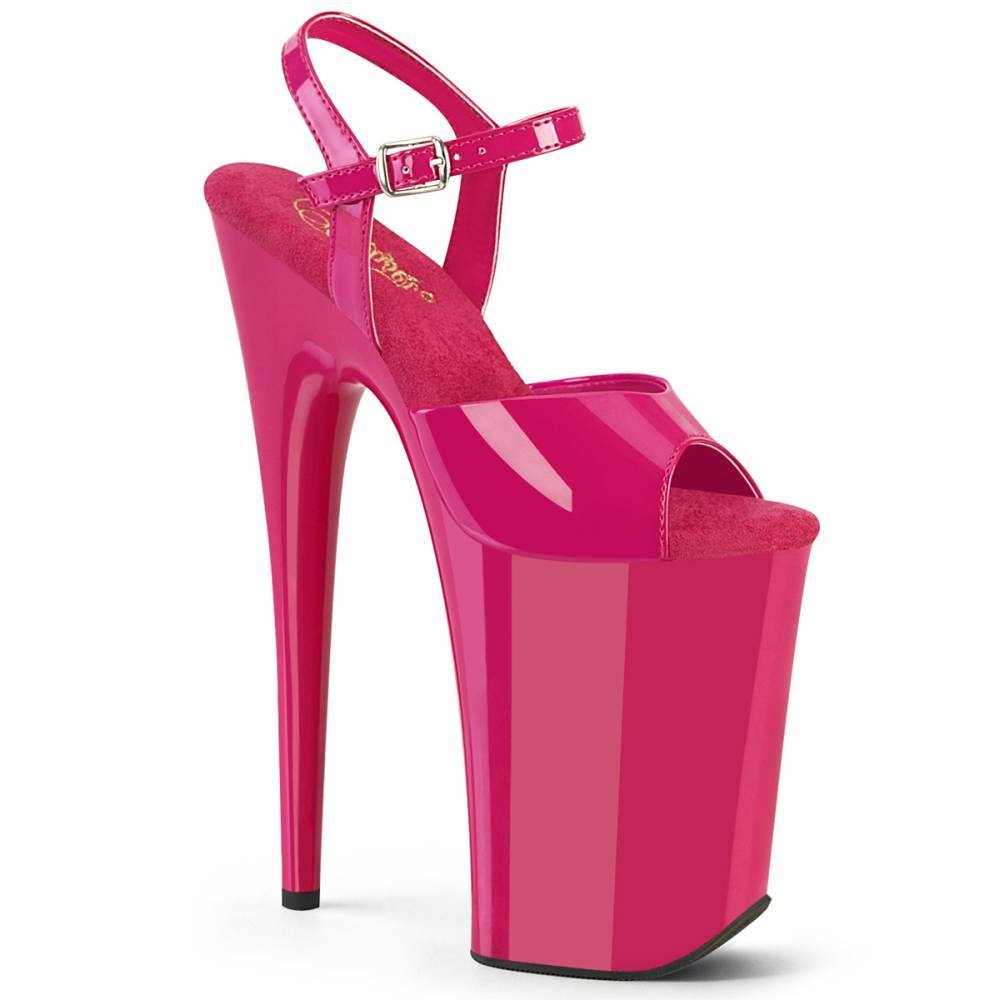 Pleaser - INFINITY909 Sandale à bride à la cheville, Pole dance chaussures - Rose Product image
